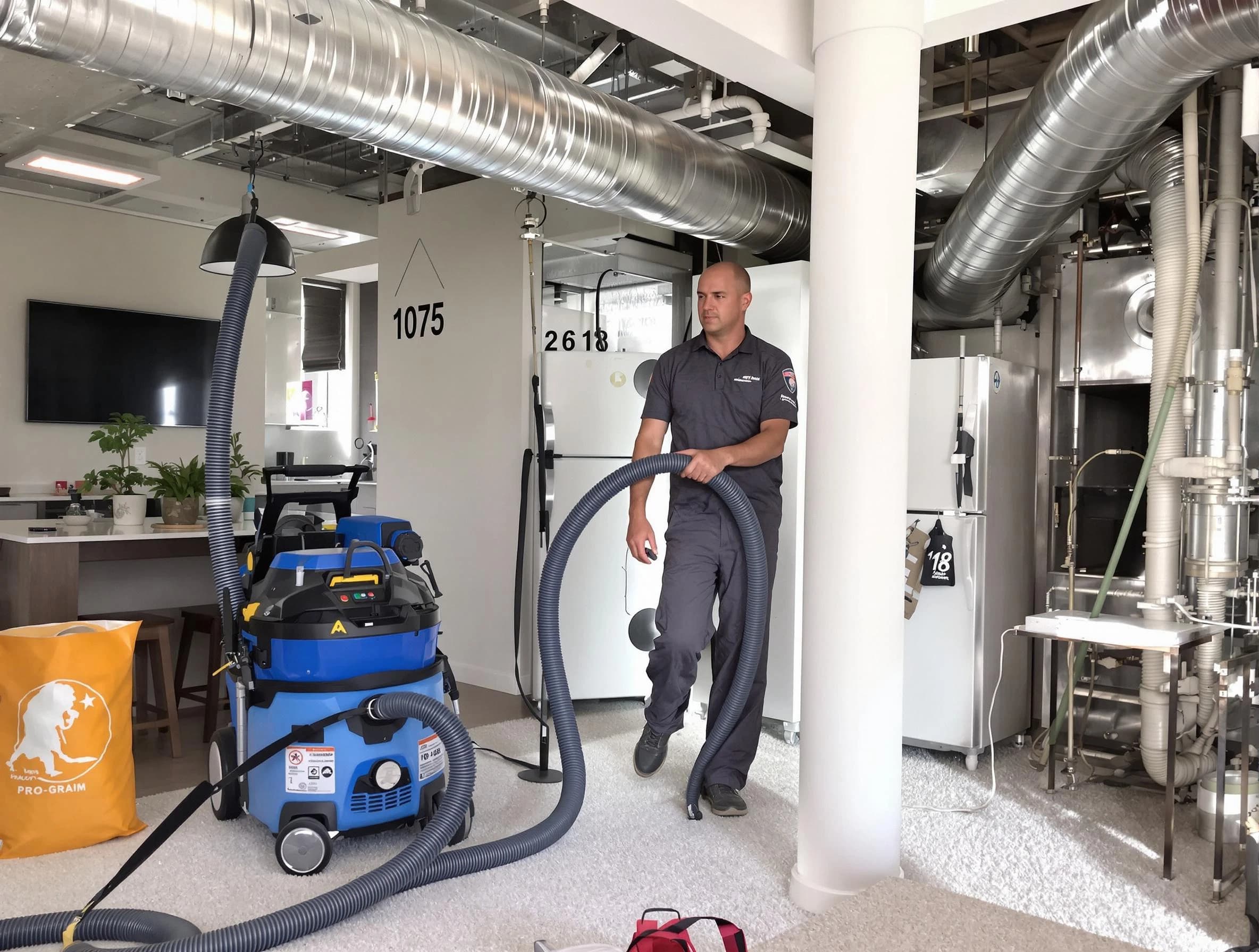 Peoria Air Duct Cleaning expert performing detailed indoor duct cleaning for improved air quality in Peoria