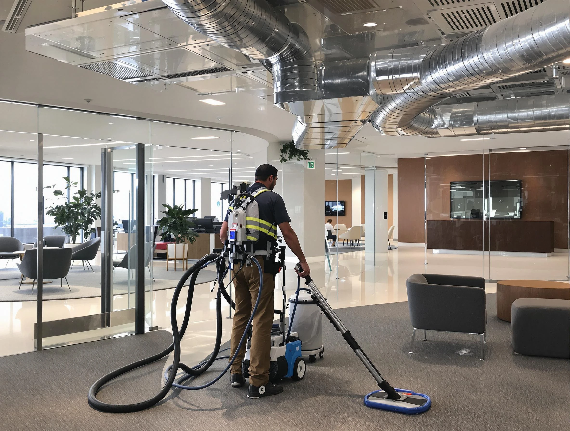 Commercial duct cleaning service by Peoria Air Duct Cleaning in Peoria