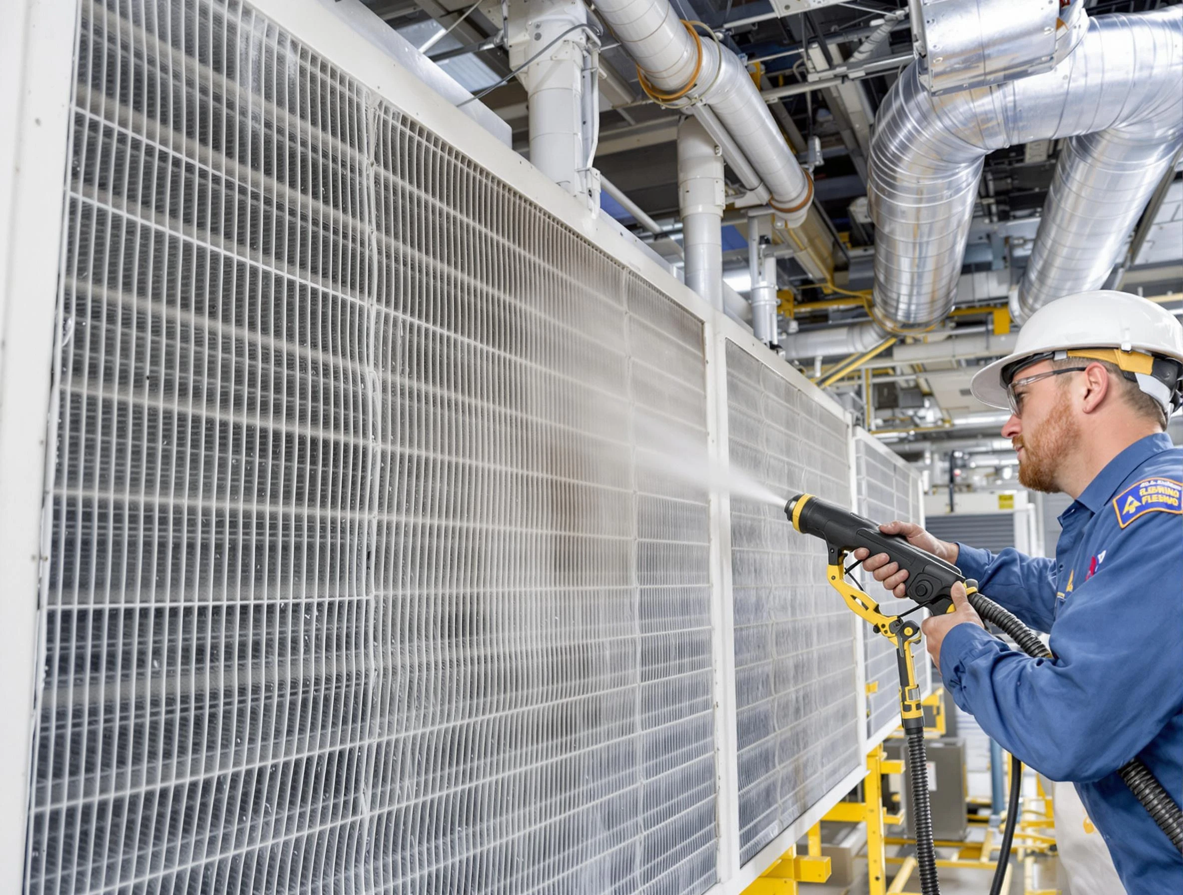 Professional commercial coil cleaning by Peoria Air Duct Cleaning in Peoria