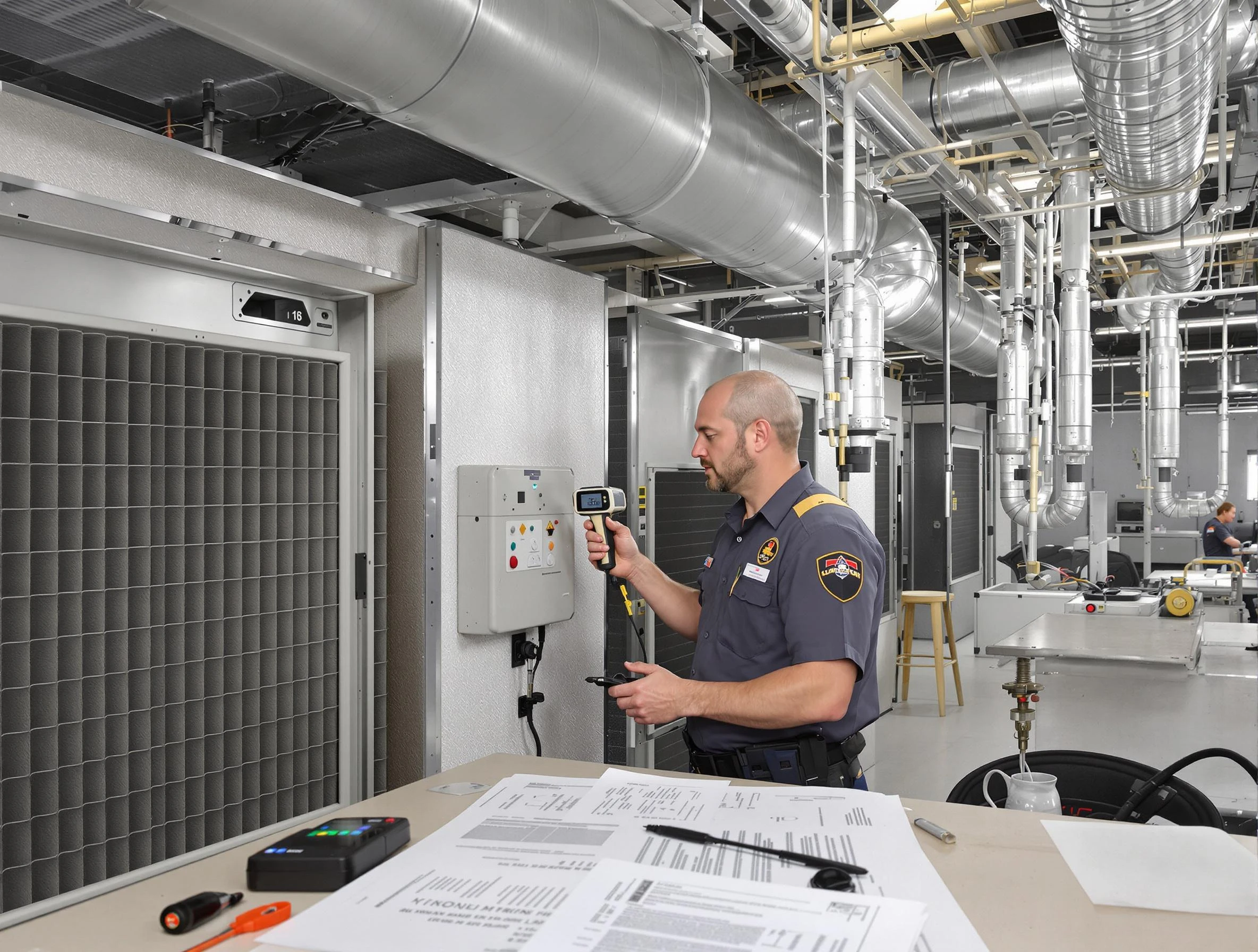 Professional filter system inspection by Peoria Air Duct Cleaning in Peoria